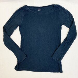 J. Crew Long Sleeve Painter Tee in Black size small